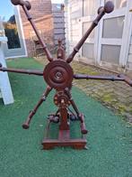 Antieke wol/vlas opwinder met klok, Hobby en Vrije tijd, Ophalen of Verzenden, Spinwol