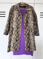 JEFF GALLANO vintage Python coat past mt 36, 38, 40, Beige, Maat 38/40 (M), Ophalen of Verzenden, Zo goed als nieuw