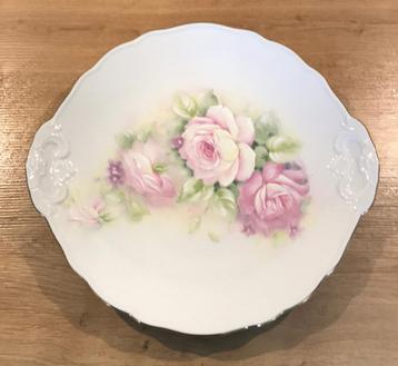 Limoges serveerschaal rose rozen beschikbaar voor biedingen