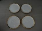 Bonbon schaaltjes - wit/goud - Set van 4, Gebruikt, Ophalen of Verzenden, Schaal of Schalen, Overige stijlen