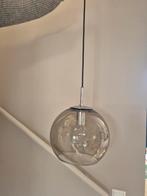 Vintage glazen hanglamp rookglas, Huis en Inrichting, Lampen | Hanglampen, Ophalen of Verzenden
