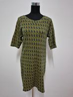 J313 - Groen met blauwe Froy & Dind jurk maat M (1), Maat 38/40 (M), Ophalen of Verzenden, Zo goed als nieuw, Onder de knie