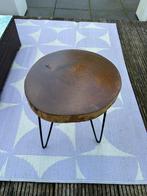 Bijzettafel hout metaal, Ophalen, Gebruikt