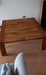Massief houten tafel Montel, Huis en Inrichting, Tafels | Salontafels, 50 tot 100 cm, Minder dan 50 cm, Gebruikt, Ophalen