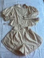 Beige Blouse & Shorts Set Yoyo S, Ophalen of Verzenden, Nieuw, Meisje