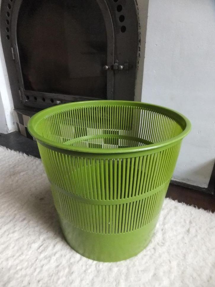 vintage prullenbak, leuke bloempot XXL, grote jungle planten, Huis en Inrichting, Woonaccessoires | Overige, Ophalen