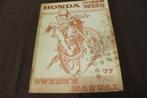 Honda CR125M Elsinore  1977 motorcycle owner's manual, Ophalen of Verzenden, Honda