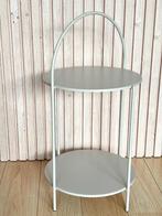 Bijzettafel beige, Huis en Inrichting, Tafels | Bijzettafels, Ophalen, Minder dan 45 cm, Minder dan 55 cm, Metaal of Aluminium