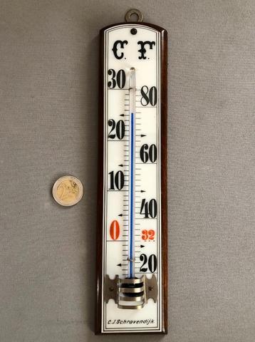 Antieke Alcohol-Thermometer, glazen schaal Nederlandse maker beschikbaar voor biedingen
