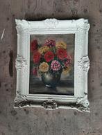 Bloemen in vaas, vintage schilderij, Antiek en Kunst, Kunst | Schilderijen | Klassiek, Ophalen of Verzenden
