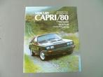 Mercury Capri folder 1980, Ophalen of Verzenden, Zo goed als nieuw, Overige merken
