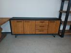 Mooie set teakhouten dressoir en tv meubel, Huis en Inrichting, Kasten | Dressoirs, Ophalen, 150 tot 200 cm, Teakhout, Zo goed als nieuw