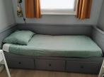 ikea Hemnes bedbank wit en/of grijs, Huis en Inrichting, Slaapkamer | Slaapbanken, Ophalen, Tweepersoons, Zo goed als nieuw, 80 cm