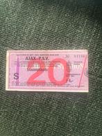 Ajax - PSV Ticket  20-10-1973, Ophalen of Verzenden