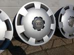 Audi orig. 15 inch wieldoppen set van 4, Ophalen of Verzenden, Gebruikt