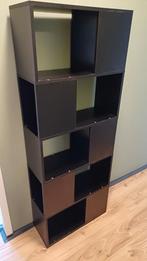 Zwarte boekenkast / kamerscherm van VidaXL, Huis en Inrichting, Kasten | Boekenkasten, Ophalen, Met plank(en), 50 tot 100 cm, Zo goed als nieuw