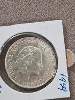 2 1/2 Gulden 1959 - Koningin Juliana, Koningin Juliana, Zilver, Ophalen of Verzenden, Losse munt