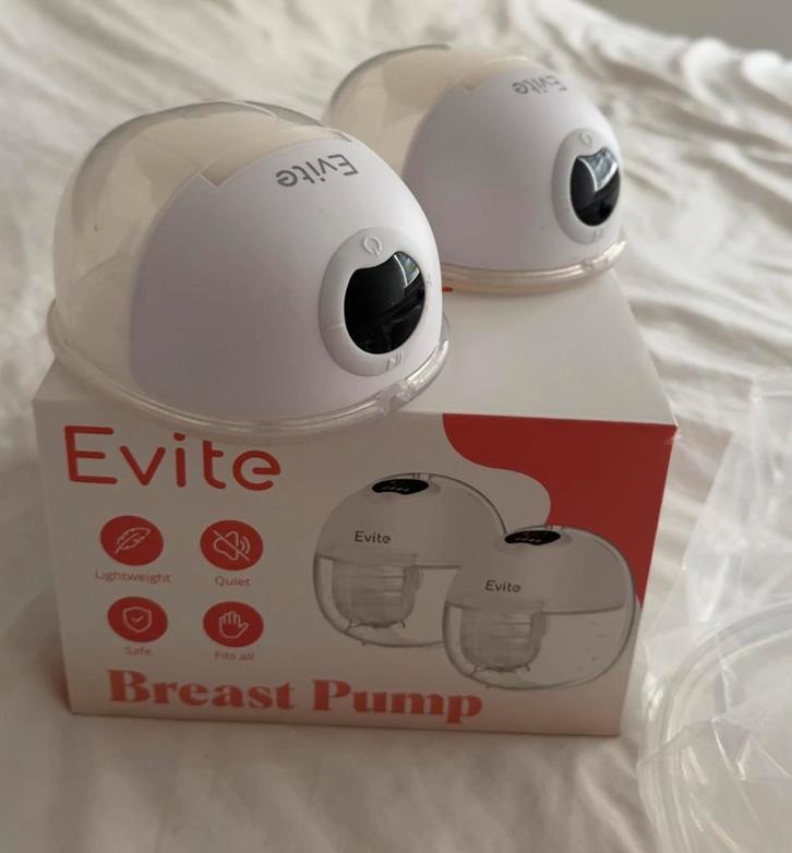 Draadloze borstkolf Evite Compleet + gratis extra’s, Kinderen en Baby's, Babyvoeding en Toebehoren, Zo goed als nieuw, Overige typen