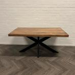 Mangohouten Eettafel Spinpoot 180x100cm, Huis en Inrichting, Tafels | Eettafels, 50 tot 100 cm, Zo goed als nieuw, 150 tot 200 cm