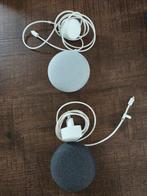 2x Google Nest Mini - Lichtgrijs & Donkergrijs, Audio, Tv en Foto, Luidsprekers, Ophalen of Verzenden, Zo goed als nieuw, Overige typen