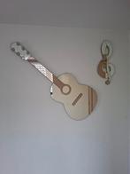 Gitaar en muziek sleutel spiegel. Handgemaakt, Ophalen, Minder dan 50 cm, 100 tot 150 cm, Zo goed als nieuw