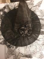 Zwarte Heksenhoed met Spinneweb, Ophalen of Verzenden, Zo goed als nieuw, 158 t/m 164, Jongen of Meisje