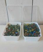 Vintage Glazen knikkers knikkeren knikker glas kleur, Ophalen of Verzenden, Zo goed als nieuw