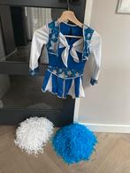 Cheerleader outfit maat 116 + pompoms, Ophalen of Verzenden, Zo goed als nieuw, 110 t/m 116, Meisje