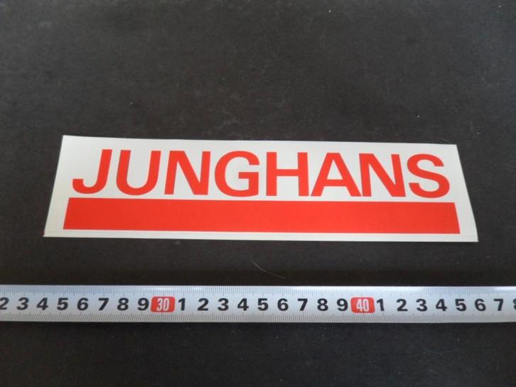sticker JUNGHANS  *, Verzamelen, Stickers, Zo goed als nieuw, Ophalen