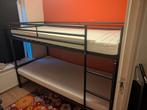 Metalen stapelbed met matrassen, Ophalen, 90 cm, Tweepersoons, Zo goed als nieuw