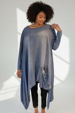 Nieuw Moonshine asymmetrisch tuniek mt 5 dunne jeans stof, Kleding | Dames, Grote Maten, Blauw, Blouse of Tuniek, Nieuw, Ophalen of Verzenden