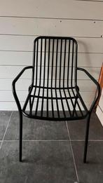 Metalen tuinstoelen met zit en rugkussens, Tuin en Terras, Tuinstoelen, Ophalen, Zo goed als nieuw
