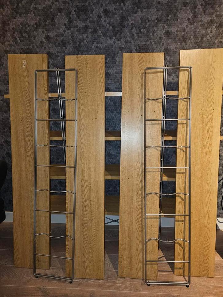 Eiken fineer Vintage Ikea Enetri Niels Gammelgaard, Huis en Inrichting, Kasten | Stellingkasten, Gebruikt, Ophalen