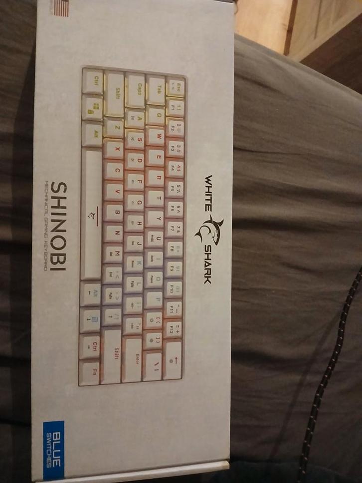 White Shark Toetsenbord - Nieuw in Doos!, Computers en Software, Toetsenborden, Nieuw, Qwerty, Bedraad, Gaming toetsenbord, Multimediatoetsen