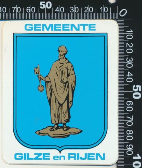 Sticker: Gemeente Gilze en Rijen, Verzamelen, Stickers, Zo goed als nieuw, Bedrijf of Vereniging, Verzenden