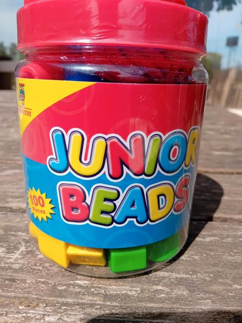 Junior beads 100 stuks vanaf 3 jaar, Kinderen en Baby's, Speelgoed | Babyspeelgoed, Nieuw, Overige typen, Ophalen of Verzenden