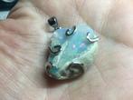 Grote natuurlijke opaal hanger, echt 925 zilver nieuw, Overige voorstellingen, Ophalen of Verzenden, Zo goed als nieuw, Steen of Mineraal
