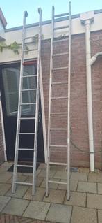 Alluminium ladders, Doe-het-zelf en Verbouw, Ladders en Trappen, Ophalen, Gebruikt, Ladder, 2 tot 4 meter