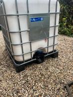 1000 liter SCHONE water tank met kraan, Ophalen, Kunststof, Gebruikt, Met kraantje