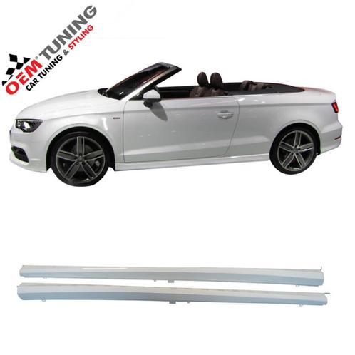 AUDI S3 Sline Sideskirts | Cabrio 8V | Y9K Amalfi White |OEM, Auto diversen, Tuning en Styling, Ophalen of Verzenden