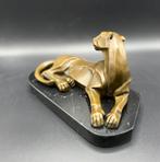 Liggende bronzen panter Art-Deco stijl., Ophalen of Verzenden