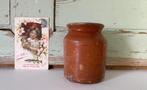Antieke Franse geglazuurde pot confit pot midden bruin, Antiek en Kunst, Antiek | Keramiek en Aardewerk, Ophalen of Verzenden