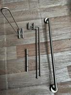 Badkamer accessoires set - handdoekstangen en toiletrolhoude, Ophalen, Gebruikt, Overige typen