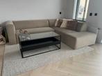 BRONX71 Velvet hoekbank Memphis beige + salontafel gratis, Ophalen, Zo goed als nieuw