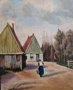 Olieverfschilderij A.J vd Geld, Antiek en Kunst, Kunst | Schilderijen | Klassiek, Verzenden