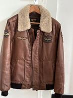 PME HUDSON leren jas maat M, Kleding | Heren, Jassen | Winter, Bruin, Maat 48/50 (M), Ophalen of Verzenden, Zo goed als nieuw