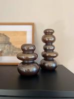 Bruine glazen vazen set van O4home, Huis en Inrichting, Woonaccessoires | Vazen, Overige kleuren, Ophalen of Verzenden, Minder dan 50 cm
