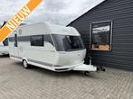 Hobby De Luxe 460 sff 2025 oueens bed , zware as, Caravans en Kamperen, Caravans, Standaardzit, Hobby, Bedrijf, Tot en met 3