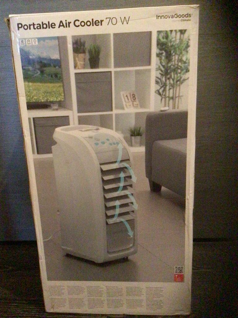 Aircooler, Witgoed en Apparatuur, Ventilatoren, Ophalen, Ventilator met afstandsbediening, Zo goed als nieuw, Vloerventilator