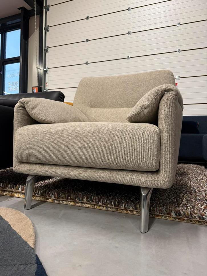 Nieuw Leolux Bora Balanza Fauteuil Loft stof Design stoel, Huis en Inrichting, Fauteuils, Nieuw, Stof, 50 tot 75 cm, 75 tot 100 cm